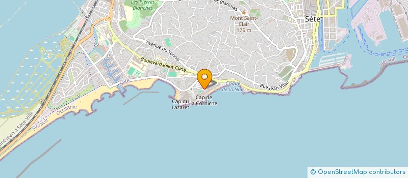 localisation de l'entreprise STUDIO MEUBLE SETE  SETE