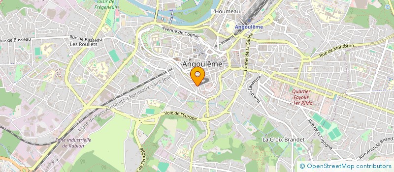 localisation de l'entreprise STUDIO MICRO-ONDES  ANGOULEME