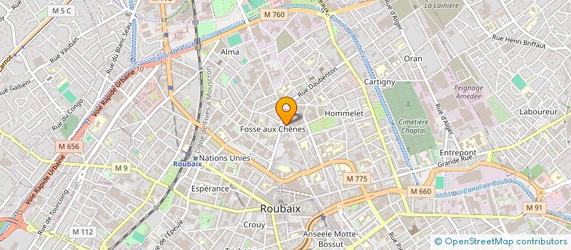 localisation de l'entreprise STUDIO MODE SARL  ROUBAIX