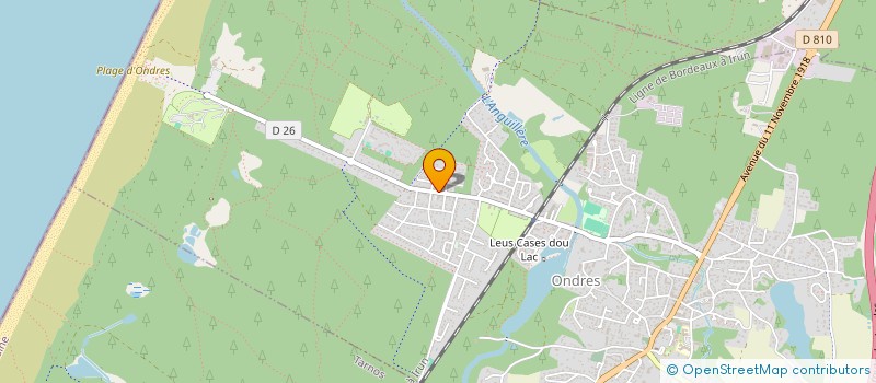 localisation de l'entreprise STUDIO MOON  ONDRES