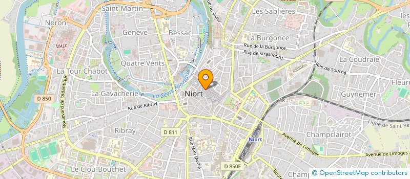 localisation de l'entreprise STUDIO N - LOGISTIQUE à NIORT