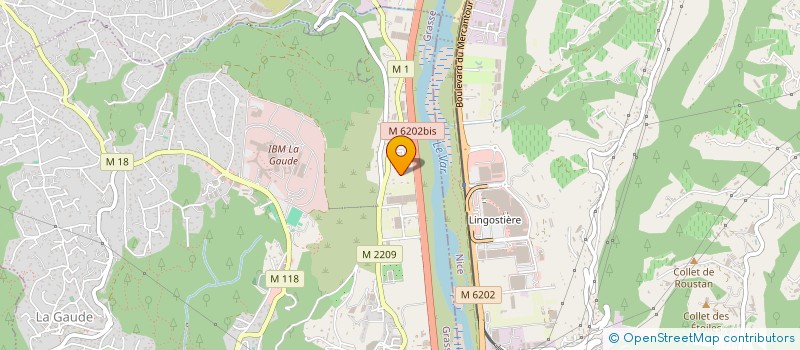 localisation de l'entreprise STUDIO NICE PEOPLE MUSIC  LA GAUDE