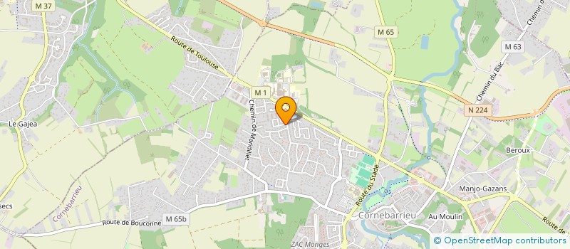 localisation de l'entreprise STUDIO OLIKO  CORNEBARRIEU