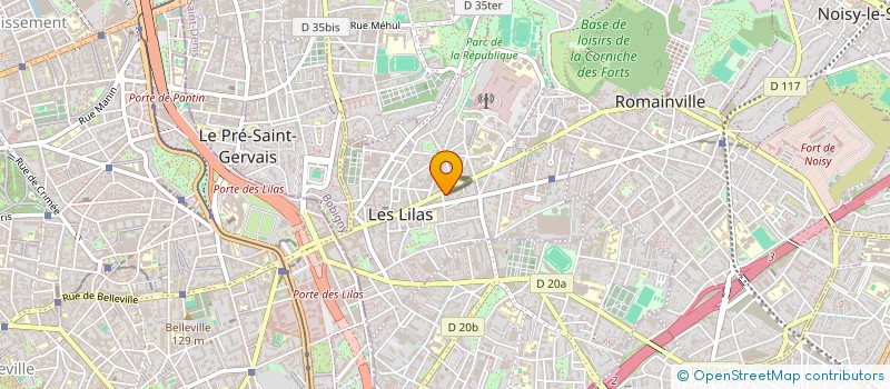 localisation de l'entreprise STUDIO OUTREMER à LES LILAS