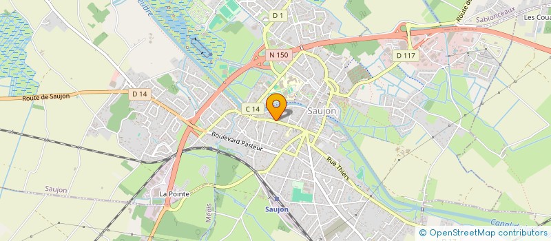 localisation de l'entreprise STUDIO PASSION SPORT  SAUJON