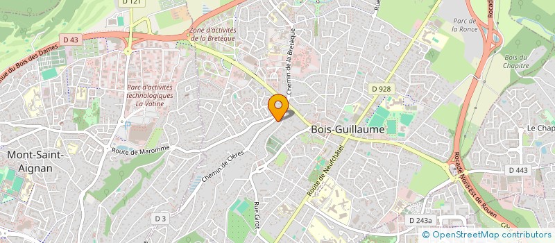 localisation de l'entreprise STUDIO PATCHWORK à BOIS-GUILLAUME