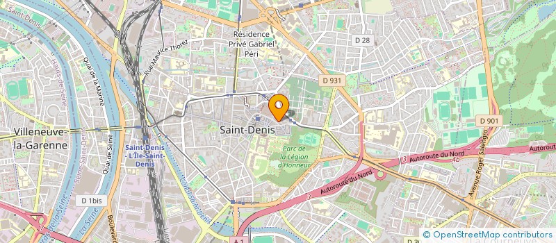 localisation de l'entreprise STUDIO PILATES CORE  SAINT-DENIS