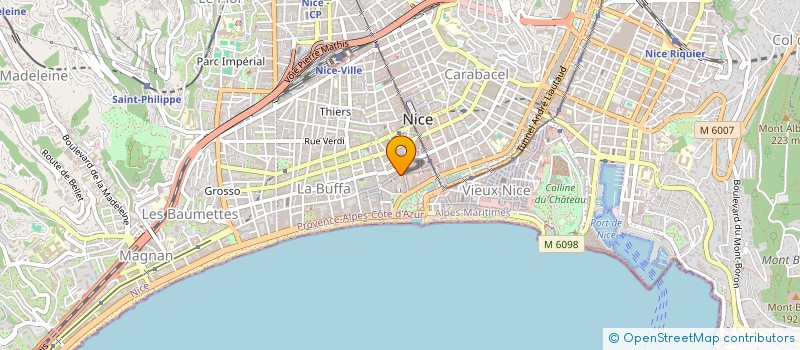 localisation de l'entreprise STUDIO PILATES DE NICE à NICE