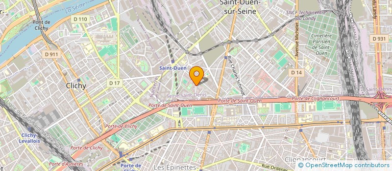 localisation de l'entreprise STUDIO PIZZA à SAINT-OUEN-SUR-SEINE