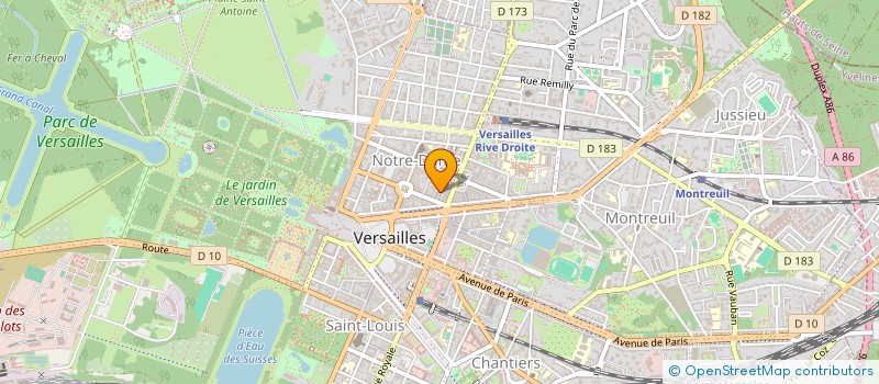 localisation de l'entreprise STUDIO PLUS à VERSAILLES