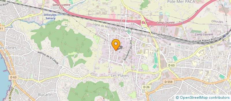 localisation de l'entreprise STUDIO POLE CINZ' PASSION AERIAL  SIX-FOURS-LES-PLAGES