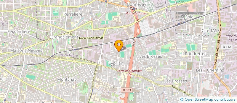 localisation de l'entreprise STUDIO POM'Z  VILLEURBANNE