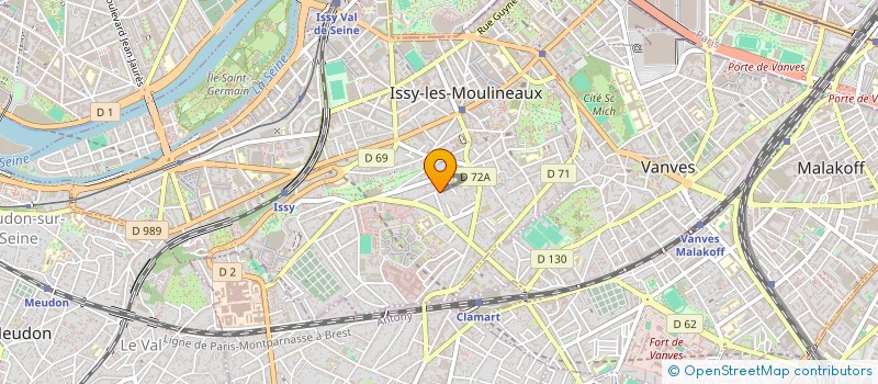 localisation de l'entreprise STUDIO PRAX à ISSY-LES-MOULINEAUX