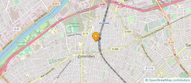 localisation de l'entreprise STUDIO PREDINE à COLOMBES