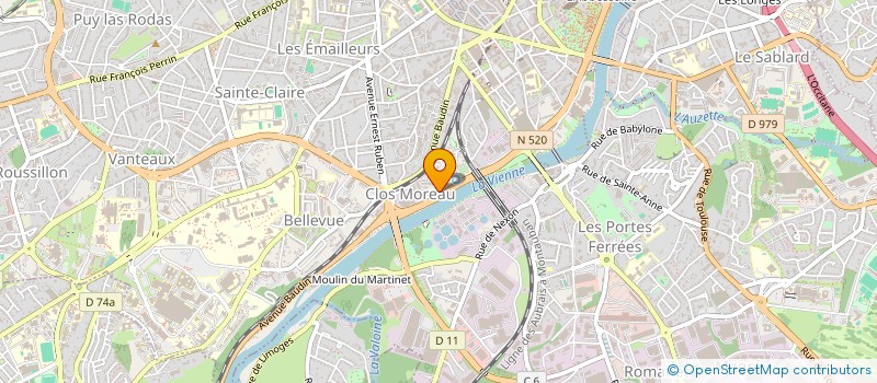 localisation de l'entreprise STUDIO PUYBONNIEUX à LIMOGES