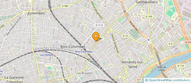 localisation de l'entreprise STUDIO RASPAIL BOIS COLOMBES à BOIS-COLOMBES