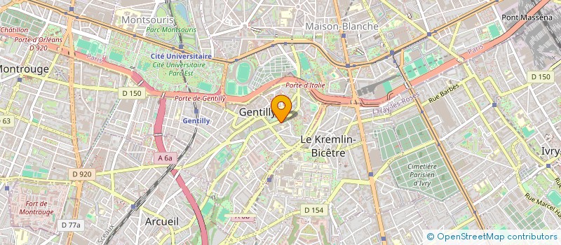 localisation de l'entreprise STUDIO RASPAIL GENTILLY  GENTILLY