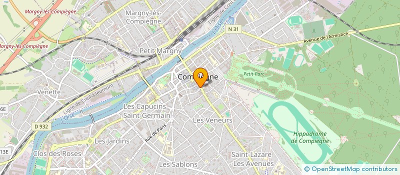 localisation de l'entreprise STUDIO REGIE CREATIONS à COMPIEGNE