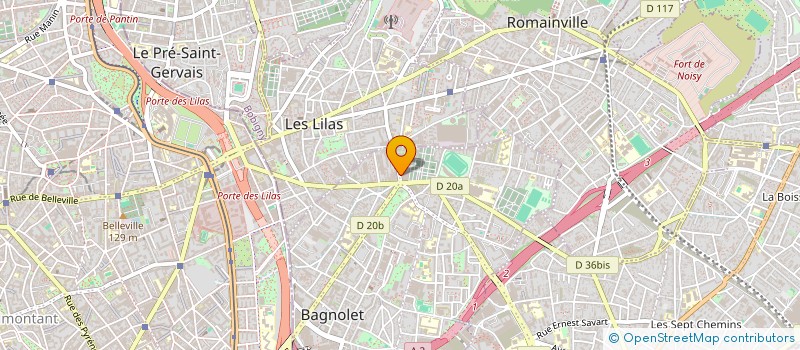 localisation de l'entreprise STUDIO RENAISSANCE à BAGNOLET