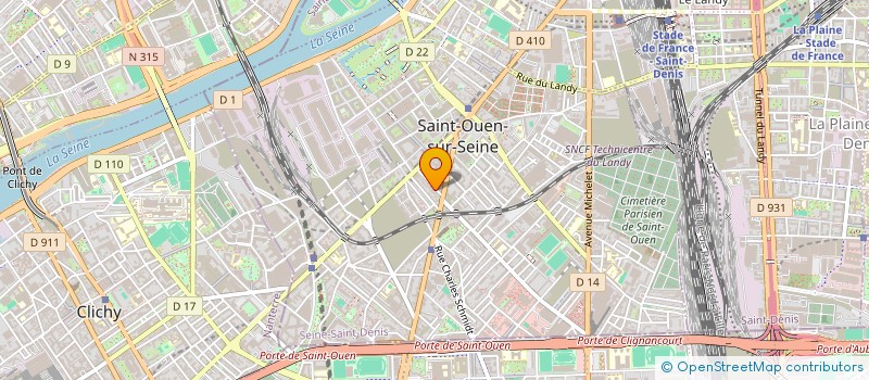 localisation de l'entreprise STUDIO RESET  SAINT-OUEN-SUR-SEINE