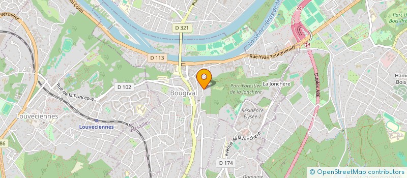 localisation de l'entreprise STUDIO RG  BOUGIVAL