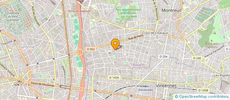 localisation de l'entreprise STUDIO RHIZOM à MONTREUIL