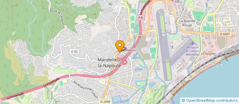 localisation de l'entreprise STUDIO RVR à MANDELIEU-LA-NAPOULE