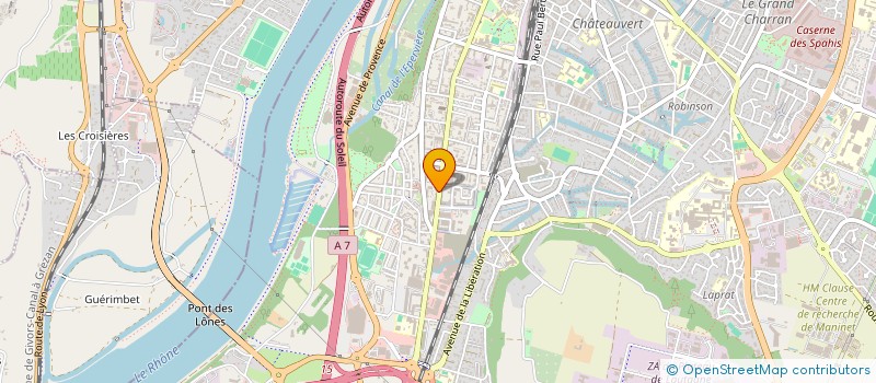localisation de l'entreprise STUDIO SANS FRONTIERES à VALENCE