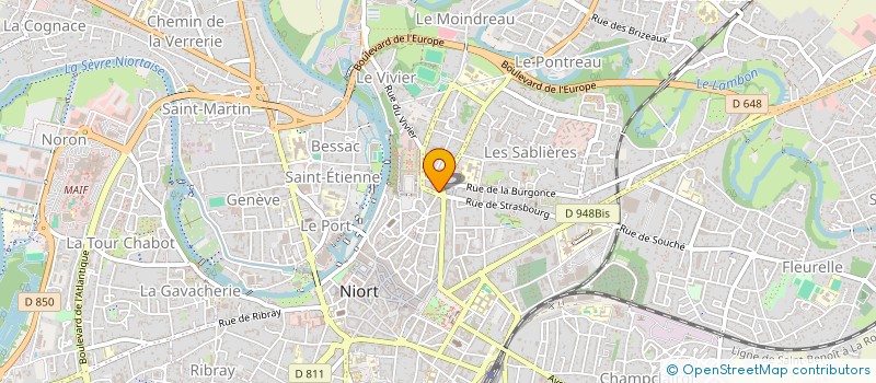 localisation de l'entreprise STUDIO SCENE  NIORT