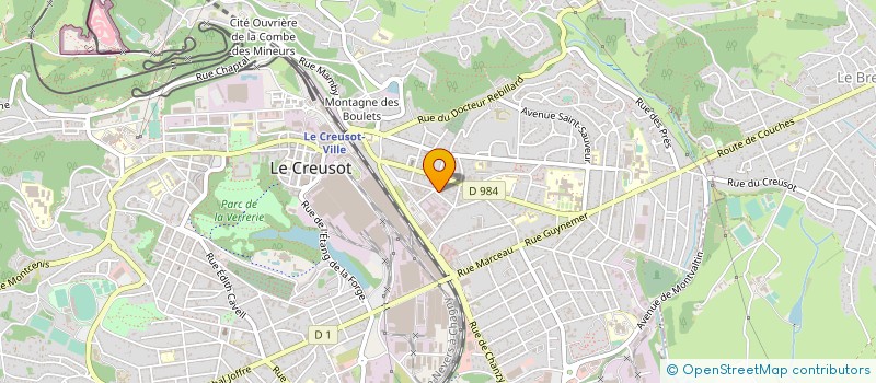 localisation de l'entreprise STUDIO SPRINT  LE CREUSOT