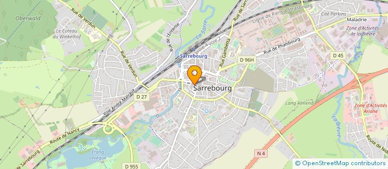 localisation de l'entreprise STUDIO STAR à SARREBOURG