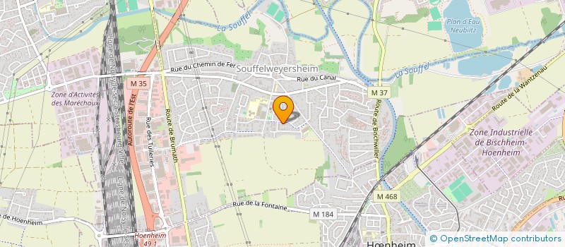 localisation de l'entreprise STUDIO STARLETTE  SOUFFELWEYERSHEIM