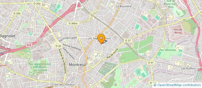 localisation de l'entreprise STUDIO SUMO à MONTREUIL