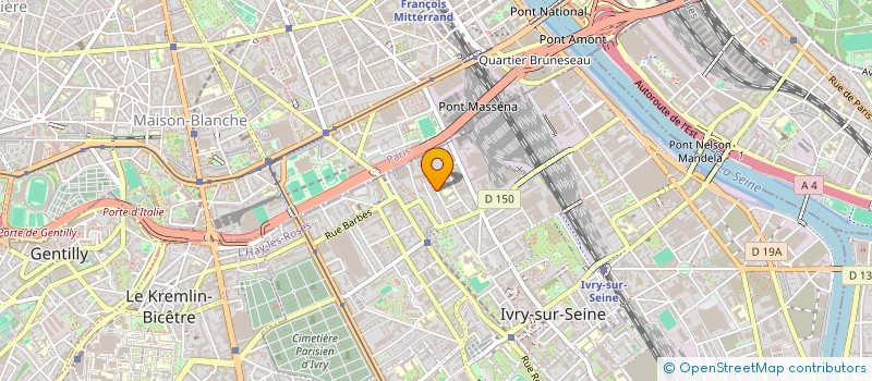 localisation de l'entreprise STUDIO T7 à IVRY-SUR-SEINE