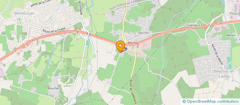 localisation de l'entreprise STUDIO TEAMIS  BEYCHAC-ET-CAILLAU