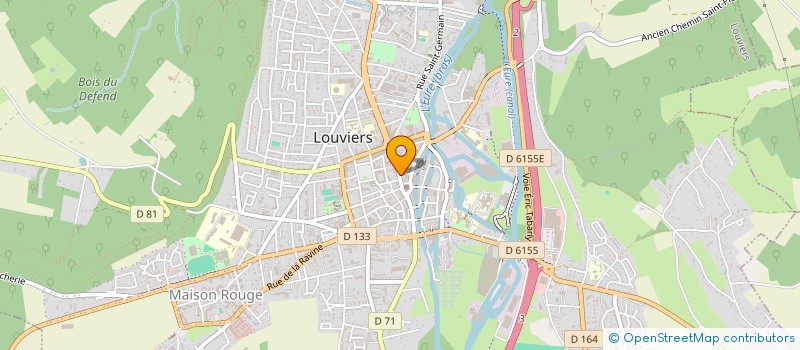 localisation de l'entreprise STUDIO TENDANCE à LOUVIERS