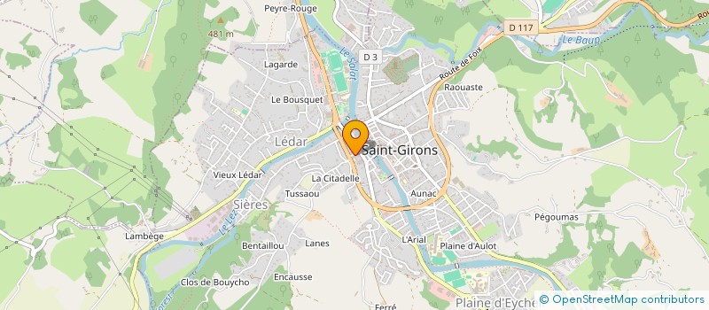 localisation de l'entreprise STUDIO TRANSCENDANCE à SAINT-GIRONS