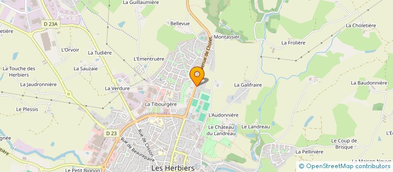 localisation de l'entreprise STUDIO V à LES HERBIERS