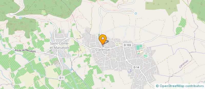 localisation de l'entreprise STUDIO V7  CLARENSAC