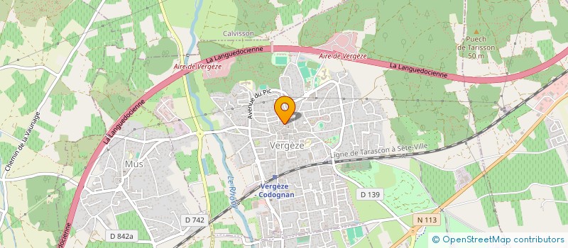 localisation de l'entreprise STUDIO VERGEZE  VERGEZE