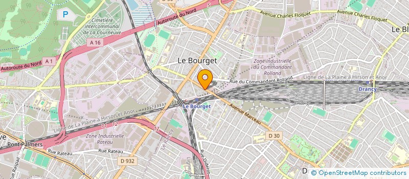 localisation de l'entreprise STUDIO VILLA GUYNEMER  LE BOURGET