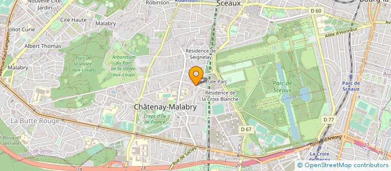 localisation de l'entreprise STUDIO W AGENCY  CHATENAY-MALABRY