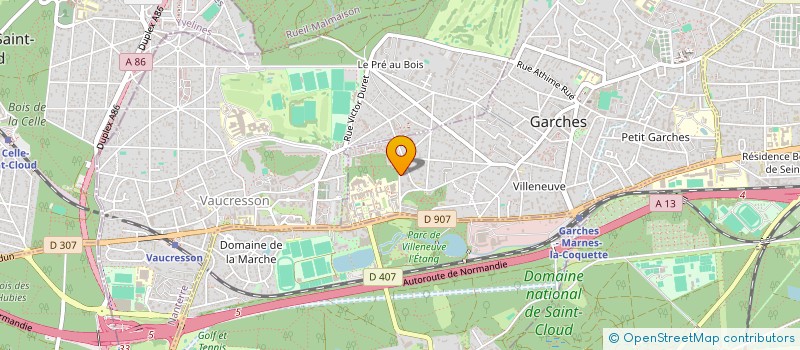 localisation de l'entreprise STUDIO YA2  GARCHES