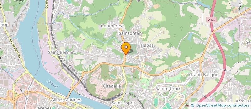 localisation de l'entreprise STUDIO ZEN COIFFURE à BAYONNE