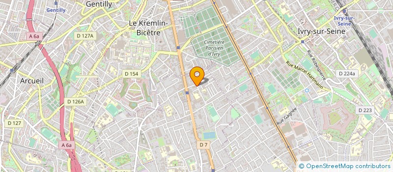 localisation de l'entreprise STUDIO ZERO  VILLEJUIF