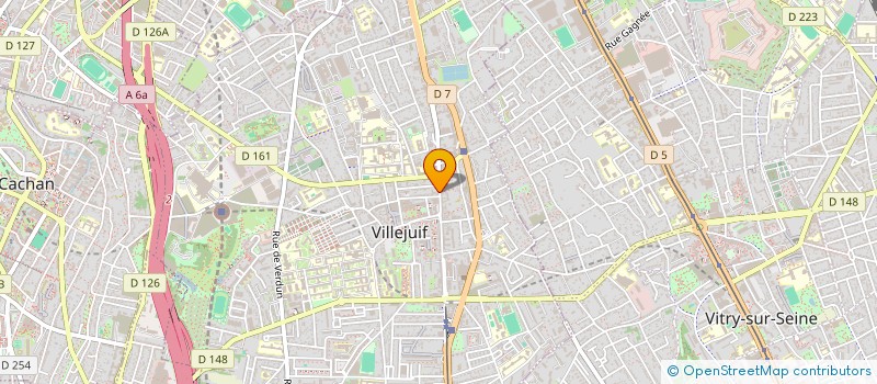 localisation de l'entreprise STUDIOBURO UNBOUDUMAIN à VILLEJUIF