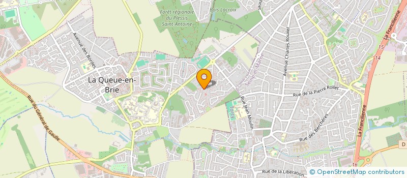 localisation de l'entreprise STUDIODUPONTASSOCIES  LA QUEUE-EN-BRIE