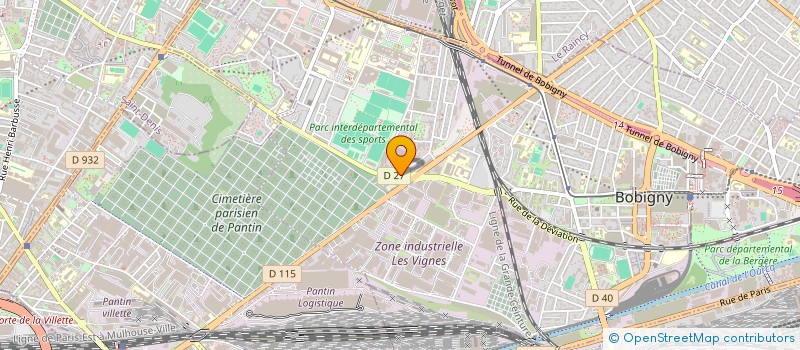 localisation de l'entreprise STUDIOMOD  BOBIGNY