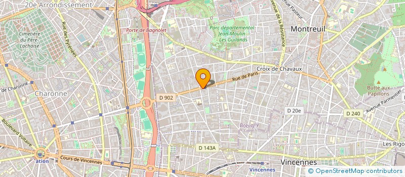 localisation de l'entreprise STUDIOPOUF  MONTREUIL