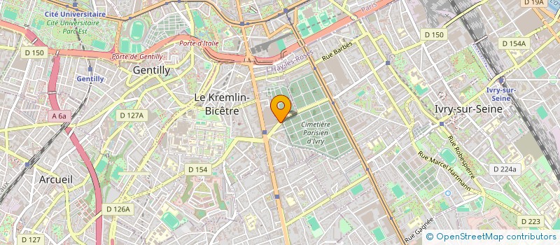 localisation de l'entreprise STUDIORAMA à LE KREMLIN-BICETRE